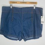 Unique Vintage Blue Denim Summer Love Shorts- Size 4X (22-24)- NWT Photo 0
