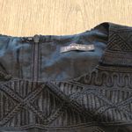 J. McLaughlin  Embroidered Tassel Fringe Overlay Shift Dress Black‎ Size 0 EUC Photo 1