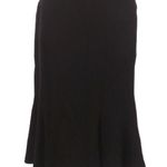 Club Monaco  Black Wool Fluted Knee Length Skirt Womens 6 Dark Academia Preppy Photo 0