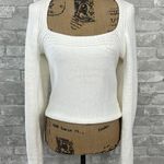 EXPRESS  Square Neck Fitted Knit Pullover Photo 0