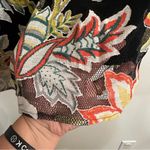 Entro  Boutique Floral Off-Shoulder Lace Top - Black and Red Women’s size Medium Photo 8