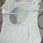 American Eagle Outfitters beaded peace sign good morning short sleeve shirt Photo 5