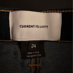 Current/Elliott Current/Elliot High-Waist Stiletto Striped Jeans Photo 4