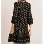 Boden Eyelet Lace Panel Dress Black Bouquet Size 10 Photo 1