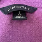 Lands' End Lands’ End Purple Pique Cotton Polo Shirt Dress sz 6-8 Small Preppy Tennis Prep Photo 3