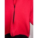 Disney ‎ Quilted Bomber Jacket Red Black Hooded Full Zip Womens XL Photo 1