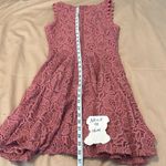 City Vibe szS dusty rose lace fully lined sleeveless fit & flare swing dress EUC Photo 5
