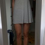 LA Hearts White And Black Striped Dress Photo 2