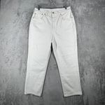 Madewell  Jeans High Rise Slim Boyjean Cropped‎ Denim Casual White Size 10/30 Photo 1