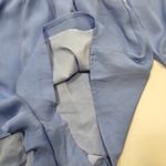 superdown Kaycie Drape Neck Romper in Blue XXS Photo 5