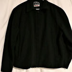 Alpine Swiss Mens Large Wool Blend Black Open Bottom Jacket JD Bomber Zipper Coat Photo 9