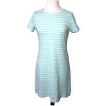 Sail To Sable  Green White Nautical Stripe T-Shirt Dress M EUC Photo 1