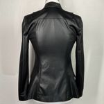 Guess Black Shiny Open Front Blazer Jacket 0 Photo 2