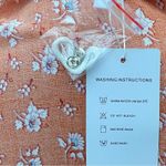 Medium Fall Maxi Dress Long Boho Medium Wrap Dress Cottage Prairie Orange Dress Photo 15