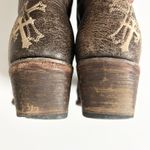 Circle G  Womens Western Boots Brown Leather Cross Embroidery Square Toe Size 9 Photo 4