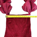 Free People Girls Just Wanna Bodysuit Puff Sleeve Velvet Smocked Womens Small Photo 6