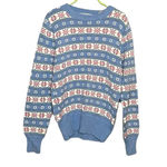 Vintage J Jordan Women’s Crewneck Acrylic Blend Sweater Size Small Blue Photo 0