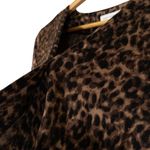 Good American NEW Sepia Leopard Faux Wrap Bodysuit Brown Black 1 or US Small Photo 6
