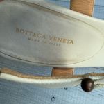 Bottega Veneta Intrecciato Cream Leather T-Strap Sandals Size 38/8 Photo 5