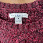 Base Maroon Cableknit Bass Sweater Size M Photo 1