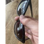 Valentino Cat Eye Glitter Sunglasses Black Silver Made in Italy Vintage Gray Photo 4