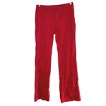 CAbi Style 5503R Valentine Trouser red flare leg pants women's 4 linen blend Photo 1