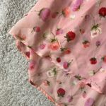 Morgan Taylor Pink floral sheer slip dress / nightie / chemise, coquette girly cottage Photo 6