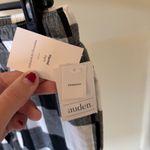 Auden NWT Women's Black White Buffalo Check Flannel Sleep Pants Size M Size M Photo 3