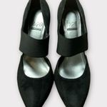 Impo Women’s Stretch Black Suede Kitten Heel Shoes Size 8 Pointed Toe Photo 2