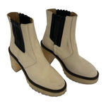 Free People  Boots 36.5‎ Tan Ankle Leather Block Heel Boho Festival Photo 0