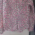 Victoria's Secret  all over hearts pj pajamas top in pink, beige and black size small. Photo 2