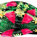 PINK - Victoria's Secret PINK Victoria’s Secret Watermelon and Floral Lace Bandeau Pink Green Size Small Photo 2