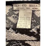 Alberto Makali Black White Women’s Boho Poncho Kimono Short Sleeve Shirt L EUC Photo 1