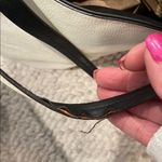 Banana Republic Elegant leather  Cream Tote Bag Photo 5