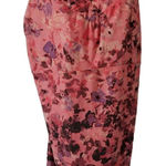 REI Womens Floral Print Strappy Athletic Tank Top/Swim Top Size 16 Coral/Pink Pink Photo 0