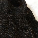 MINKPINK | Black & Gold Sparkle High Neck Romper Photo 4