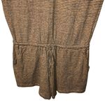 prAna  Retrieve Romper horizontal stripes hemp and organic cotton blend Medium #7 Photo 2