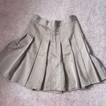 SheIn Khaki Pleated Mini Skirt Photo 1