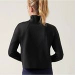 Athleta Women’s Whistler Mock Neck Top Sweatshirt Longsleeve Travel in Black XL Photo 1