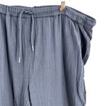 Quince  Womens Gauze Cotton Pull-On Pants Navy Blue XL Organic Cotton Lounge Photo 1