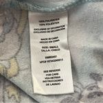 Disney  100 Pajama Top Button Front Christmas Cartoon Print Blue S Photo 4