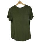 Old Navy  Luxe Olive Green Crewneck Short Sleeve T-Shirt M Photo 2