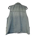 Agnes Orinda Light Wash Jean Denim Vest Women's Size 2X Blue Photo 4