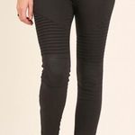 Beulah NWT  Black Moto Jeggings Photo 6