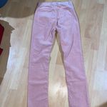 Rebecca Taylor Mauve/Blush Pink La Vie Velvet Like Skinny Cropped pants size 24 Photo 11