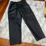 Vintage 100% Leather Pants straight leg high rise Black size 30 waist y2k 90s Photo 5