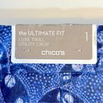 Chico's Chico’s Comfort Waist Luxe Utility Geo Ankle Pants‎ Chico’s Size 1 US Size 8 Photo 5