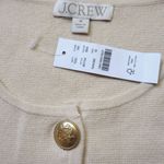 J.Crew NWT Giselle Sweater-Blazer in Bleached Sand Knit Cardigan M Photo 2