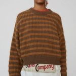Acne Studios  Ribbed Striped Sweater In Brown Photo 0