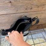 Fossil Leather Crossbody Bucket Black Leather Purse Photo 2